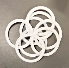 3" Teflon Tri Clamp - Tri Clover Sanitary Clamp Gasket MP40-G