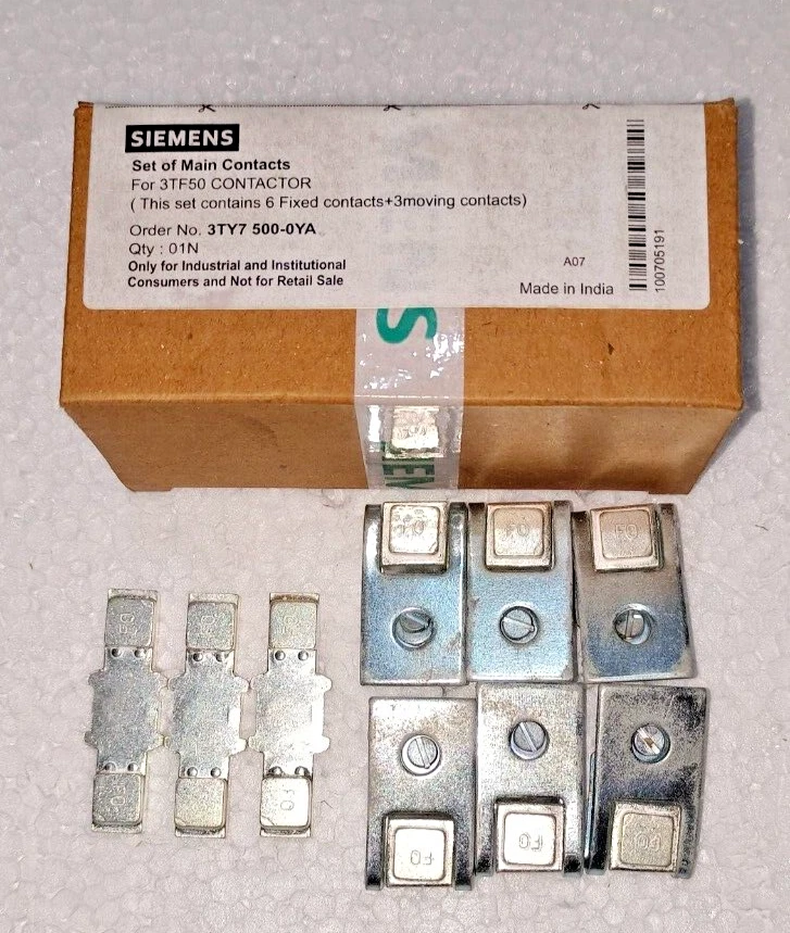 3TY7500-OA 3TF Main Contact 3P 3TY7500-0A contact kit Fit for Siemens 3TF50 - Image 4 of 4