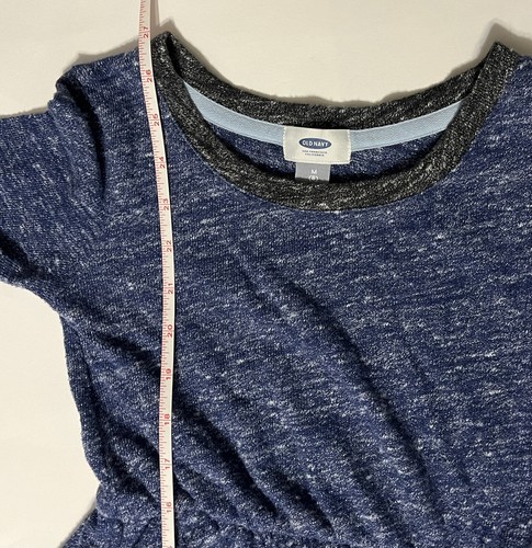 Old Navy Girls Size 8 Regular Long Sleeve Blue And Black Dress - Picture 10 of 16