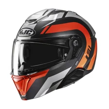 HJC I91 ARVEN MC6HSF MATT GREY ORANGE Modular Helmet Size L