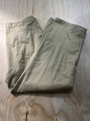 Dickies Loose Fit Double Knee Work Pants Khaki Tan Mens 38x30 Cell Pocket