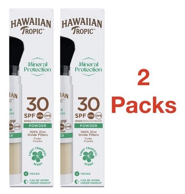 2 x Hawaiian Tropic Mineral High Protection Sunscreen Powder SPF 30 Vegan