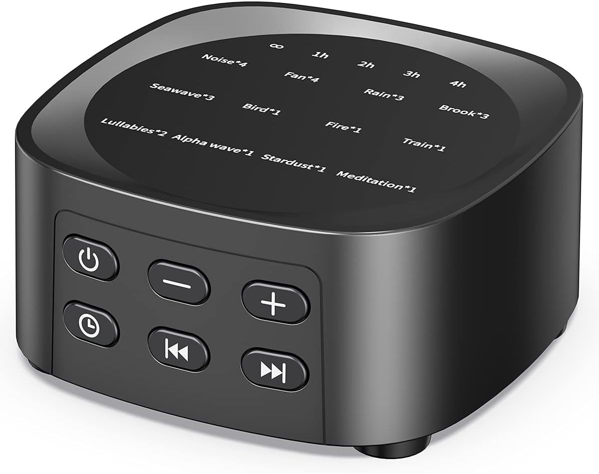 Sleepbox Sleep White Noise Sound Machines with 25 Soothing Sounds 36 Volume Leve