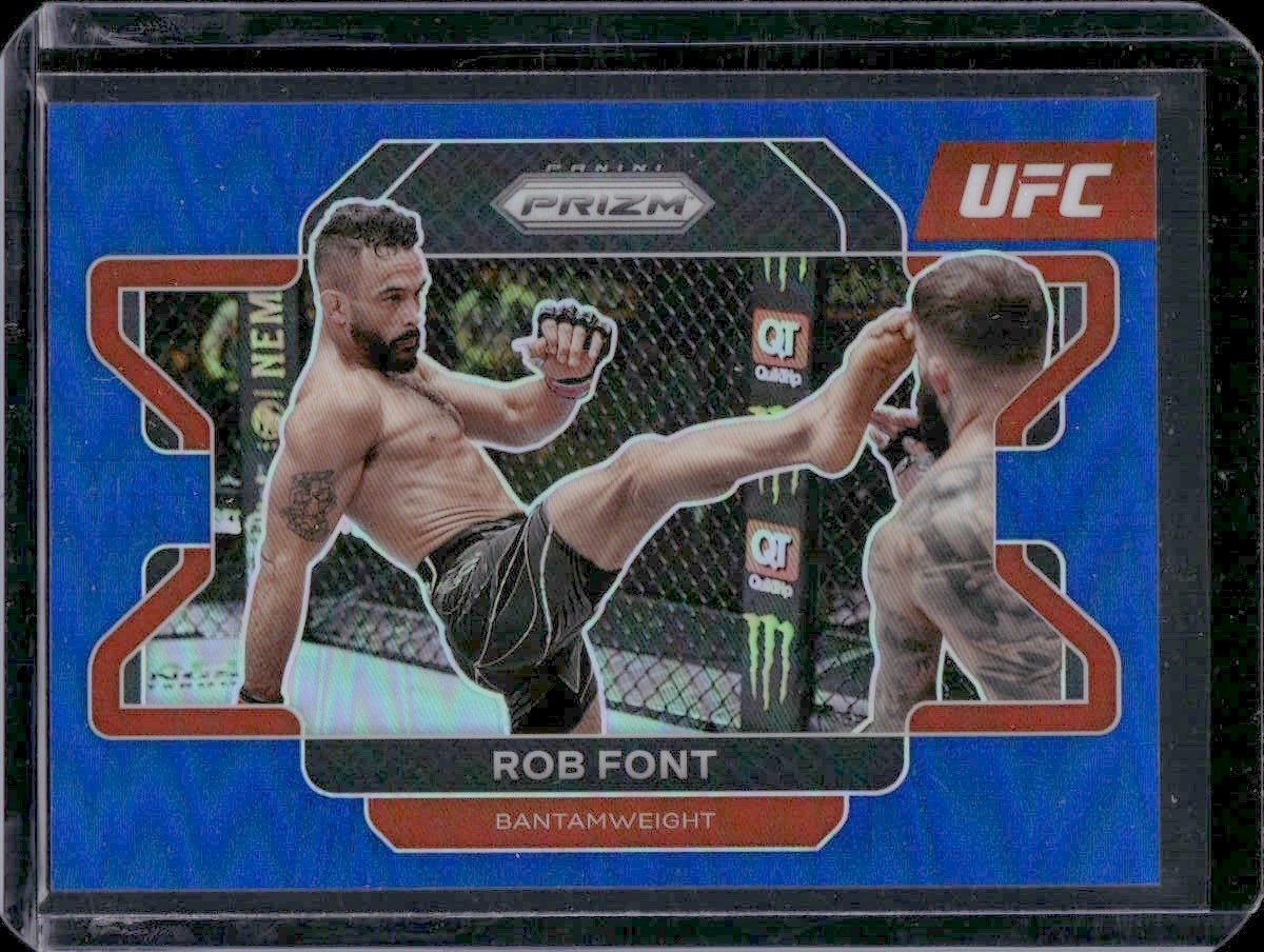 Rob Font 2022 Panini Prizm UFC Blue Prizm /199