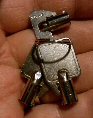 Set Lot 3 Hollow Tubular Keys # 2036 Sentry Safe Lockbox Key 1 Small 2 Regular