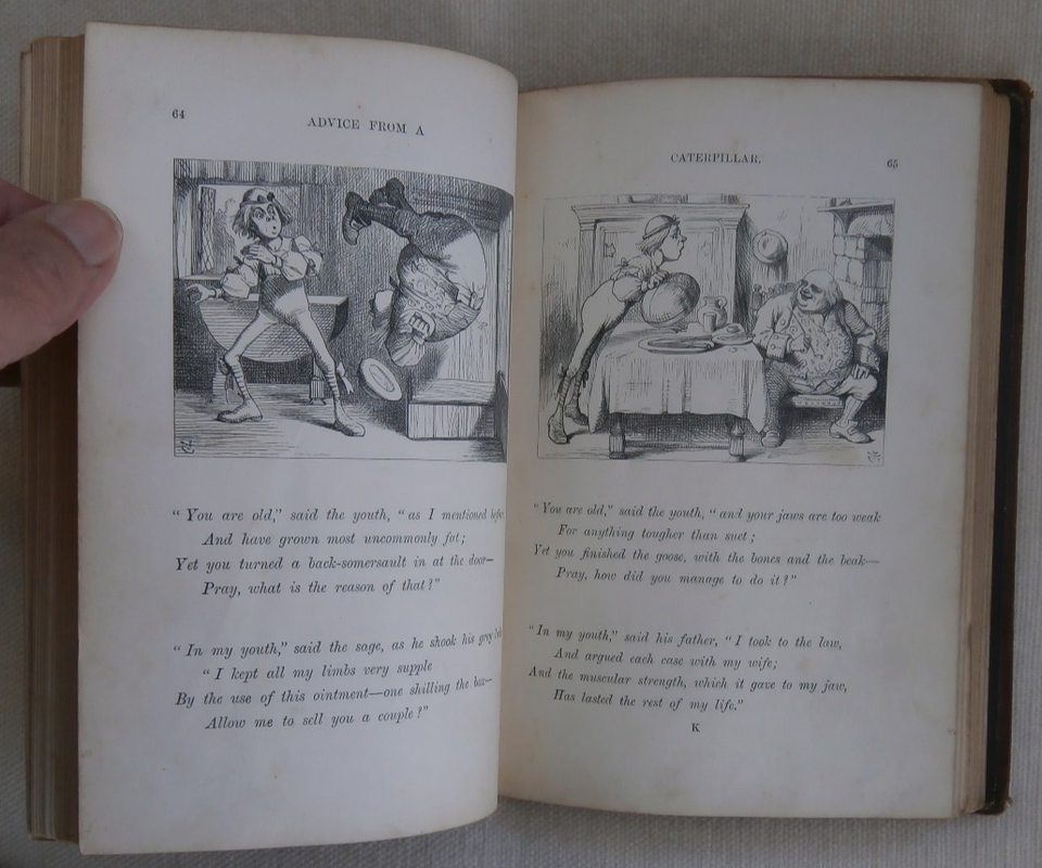 LEWIS CARROLL Alice's Adventures in Wonderland 1867 RARE Early Ed, 16th