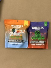 The Woobles Crochet Kit Set of 2 Minecraft Creeper  Chicken Jockey wobbles NIP