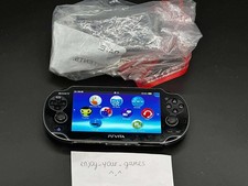 Sony PlayStation PS Vita OLED PCH-1000/1100 Black Used w Charger - SHIP IN 1-DAY