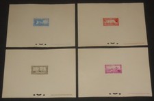 Monaco 237, 240, 242-3 1949 Ships, Boats sunken die proof cards no gum as issued