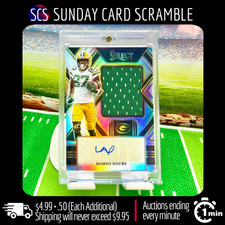 2022 Panini Select RPA SP /99 Silver Holo Prizm Auto Romeo Doubs #JRS-RD RC 🔥🚚