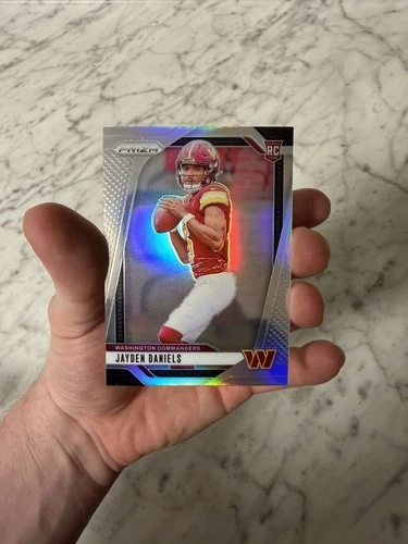 2024 Panini Prizm - Rookies Jayden Daniels #347 Silver Prizm (RC) Commanders QB