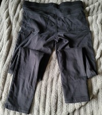 SO Girl's Size 16 Black Straight Mid Rise Stretch Jeggings with Back Pockets