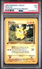 1999 POKEMON JUNGLE 1ST EDITION W STAMP DUELIST PROMO #60 PIKACHU PSA 1