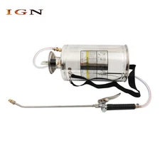1.5 Gallon Garden Pump Sprayer Stainless Steel Sprayer With Reinforced Hose 6 L