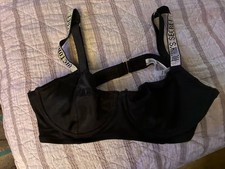 Victoria Secret Swim Top 36C Black With Rhinestones.