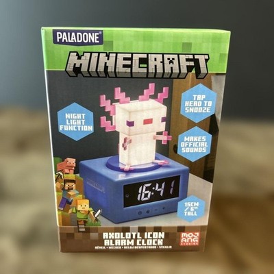 Minecraft Paladone Axolotl Digital Alarm Clock Night Light | eBay