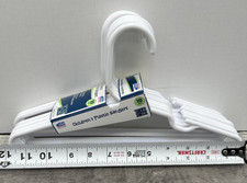 Children s Plastic Hangers 10 Pack Your Zone Brand NEW. white BB