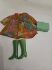 Vintage Barbie Flower Wower #1453 dress 1970 Mod Floral