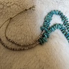 BEAUTIFUL OLD TURQUOISE NUGGET NECKLACE/HEISHI BEADS 61.802 grams Or 2.18 Oz. — photo 6
