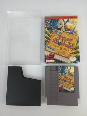 Star Tropics II Zoda's Revenge Nintendo NES 1994 Game Cartridge with box