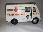 Vintage 1950's Tonka Pressed Steel Rescue Squad Fire Dept No. 5 Van