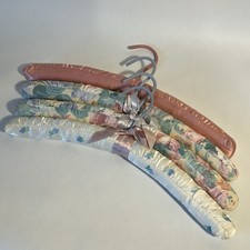 Variety Pack Vintage Padded Hangers 4 Pack Floral, Satin, Pink, Bows