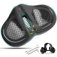 2025 New Bike Seat, Noseless Bicycle Seat Cushion for Men Women, Oversized Pe...