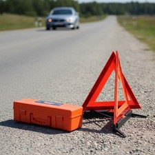 3-Pack Foldable Reflective Warning Triangles - Essential Safety for Emergencies