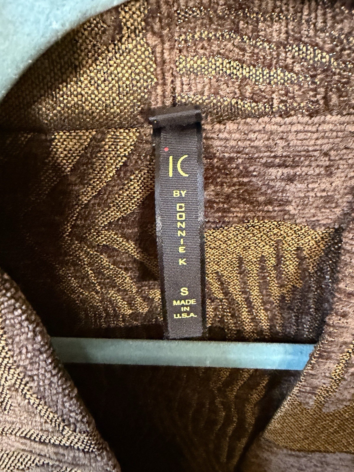 IC Collection Patchwork brown duster jacket. Size… - image 4