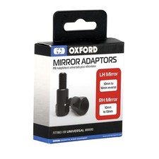 Oxford Universal Fit Motorcycle Mirror 2 Adaptors 10mm to 10mm Reverse Thread