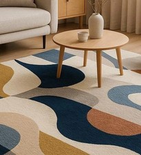 New handmade Hand-Tufted Wool Rug Modern Wool Carpet for living room bedroom