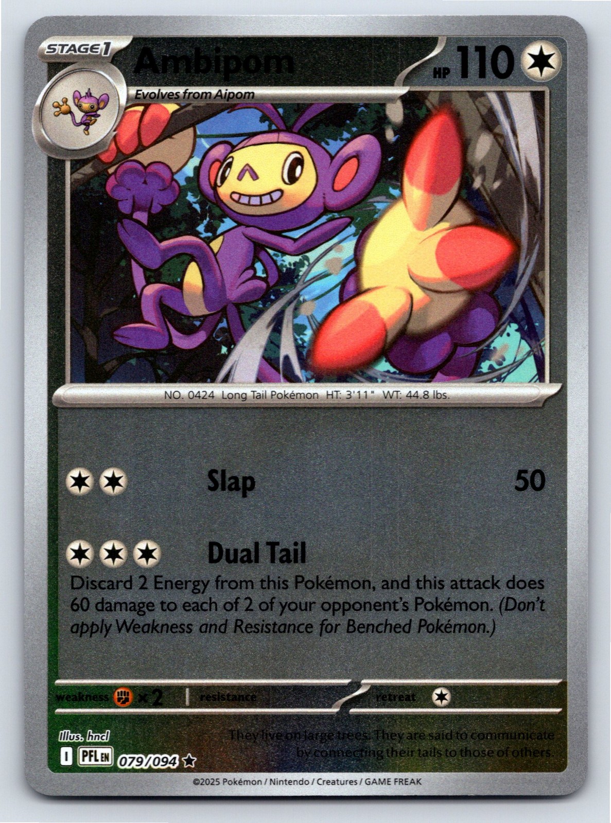 Phantasmal Flames - NM - Ambipom 079/094 Reverse Holofoil US Seller