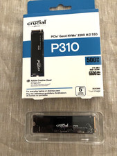 Micron Crucial P310 PCle Gen 4 NVMe 2280 M.2 SSD 500GB