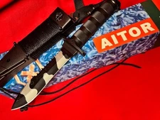 Aitor 16071 Jungle King II  CAMO Fixed Knife 6" *** NEW ***