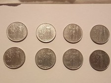 100 Lire Minerva 1956 - Lotto Di 8 Monete