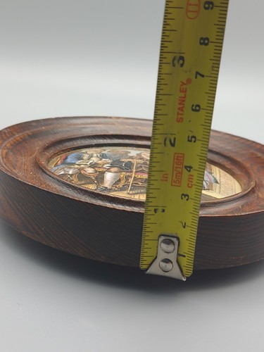 Antique Prattware 'Dr Johnson' Ceramic Pot Lid. 15cm Diameter. Circa 1850 - Picture 8 of 8