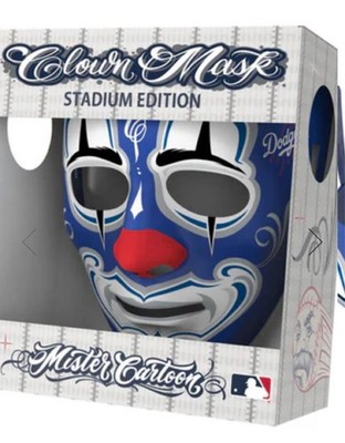 Mister Cartoon MLB Los Angeles Dodgers Clown Mask - Stadium