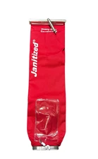 Replacement Red Cloth Shake Out Bag designed for Sanitaire Commercial Vacuums