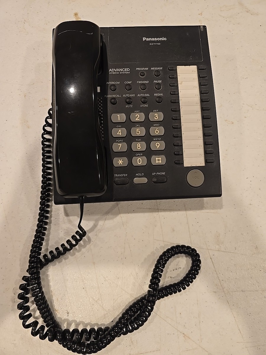 Panasonic KX‑T7720‑B Digital Proprietary Telephone Black – Set Up