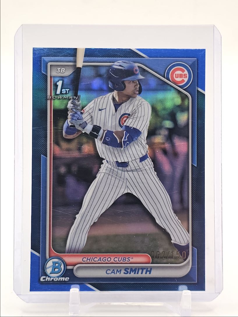 CAM SMITH 2024 BOWMAN CHROME 1ST BLUE REFRACTOR /150 Q4871