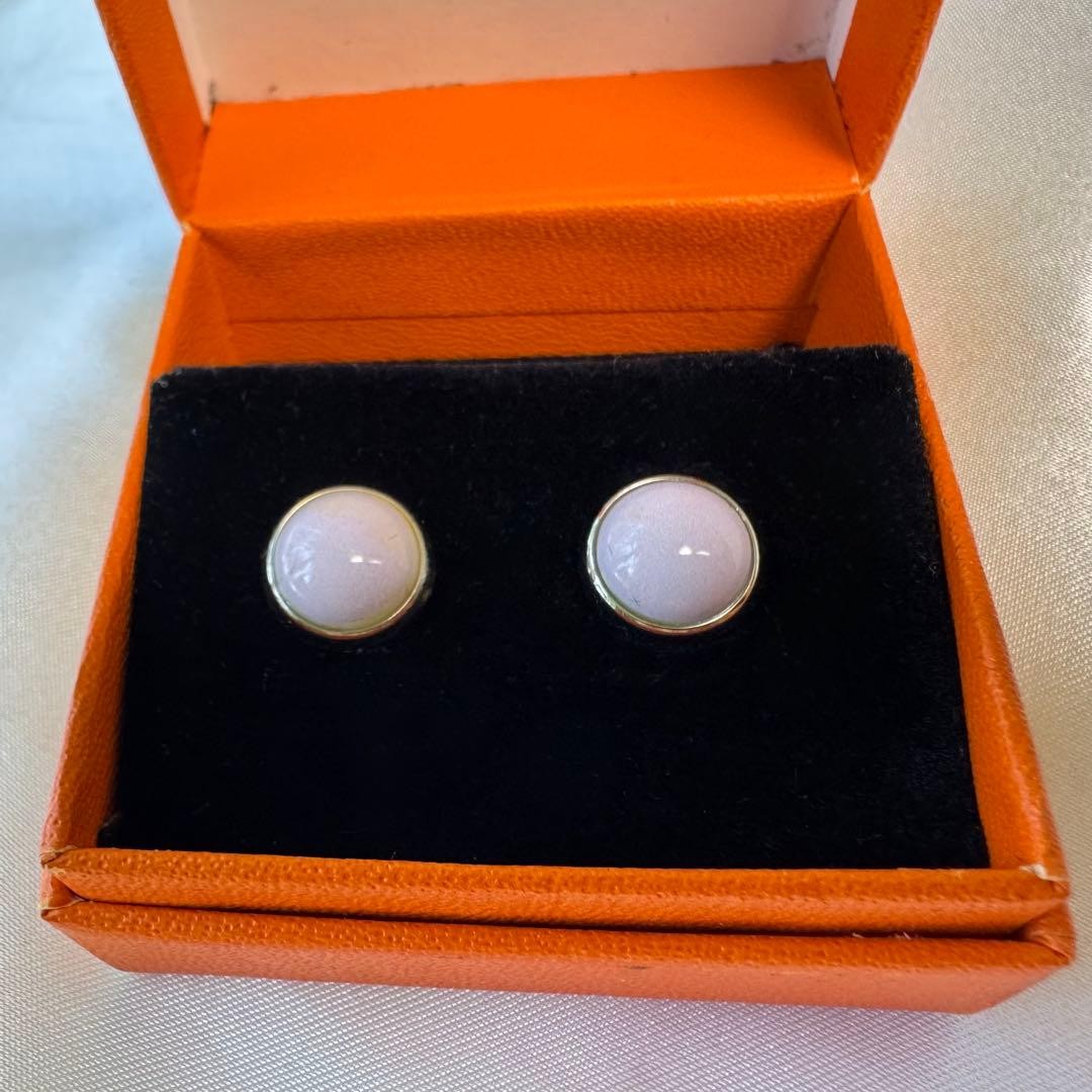 HERMES ECLIPSE Earrings Pink Authentic Timeless L… - image 2