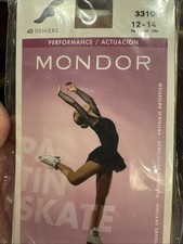 Mondor Footed Ice Skating Tights 3310 Size 12-14 Chikdrens Size