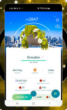Shiny Groudon BG Tokyo Go Fest Registered or Unregistered Tr-de Go