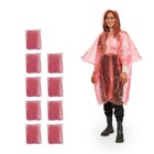 100x Poncho de pluie d'urgence Protection jetable Veste de pluie Cape de pluie