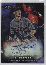 2018 Topps Fire Fire Auto Purple 44/50 Jake Lamb #FA-JL Auto 3b8