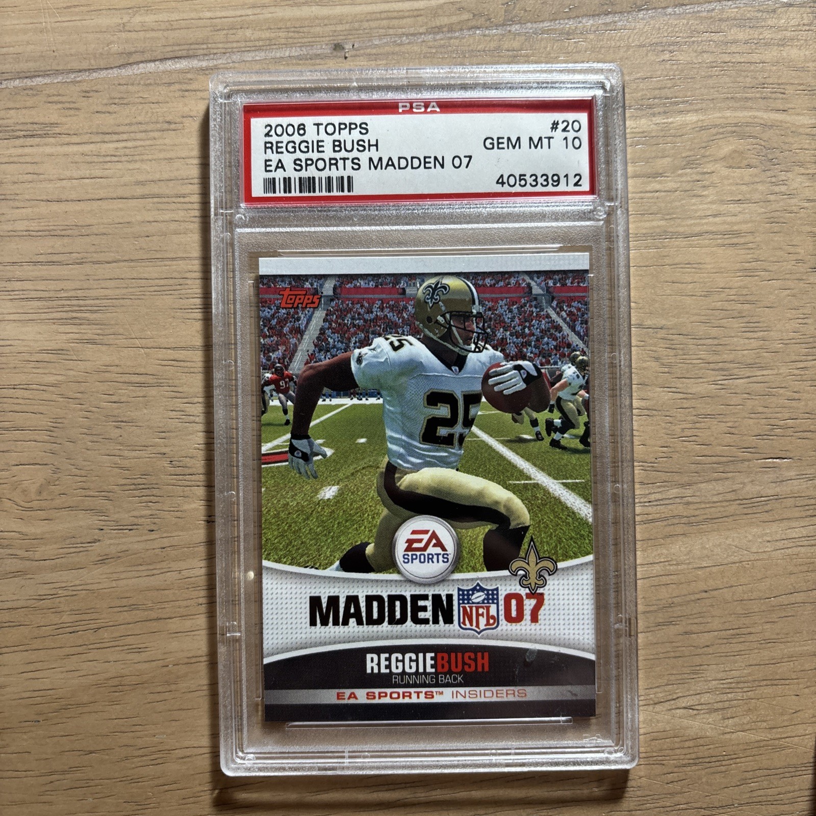 Reggie Bush Topps EA Sports Madden 07 #20 Base