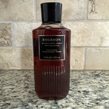 New Bath Body Works BOURBON 3-1 Hair Face Body Wash Gel Shampoo 10 oz NEW