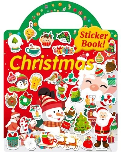  Reusable Sticker Book for Toddlers 2-4 Years, Fun Travel Stickers Christmas - Image 2 of 4
