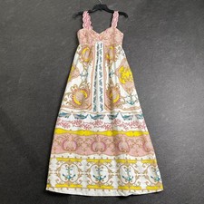 FARM RIO Sleeveless Maxi Dress Women's Size S Off White Maritime Magic