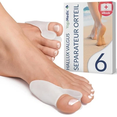 YogaMEDIC - Zehenspreizer, 6 Stück. Einheitsgröße/One-size-fits-all